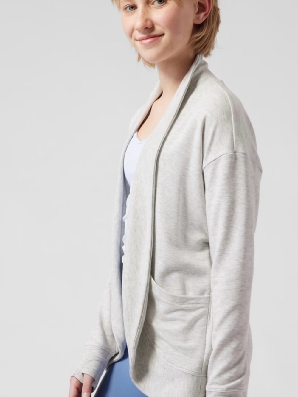 Athleta Girl Wrap ’N Roll Cardigan | Modal Blend | Like New | Kid XXL